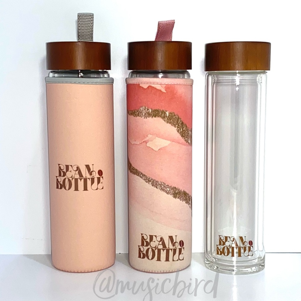 Bean Bottle Set of 2 Pink